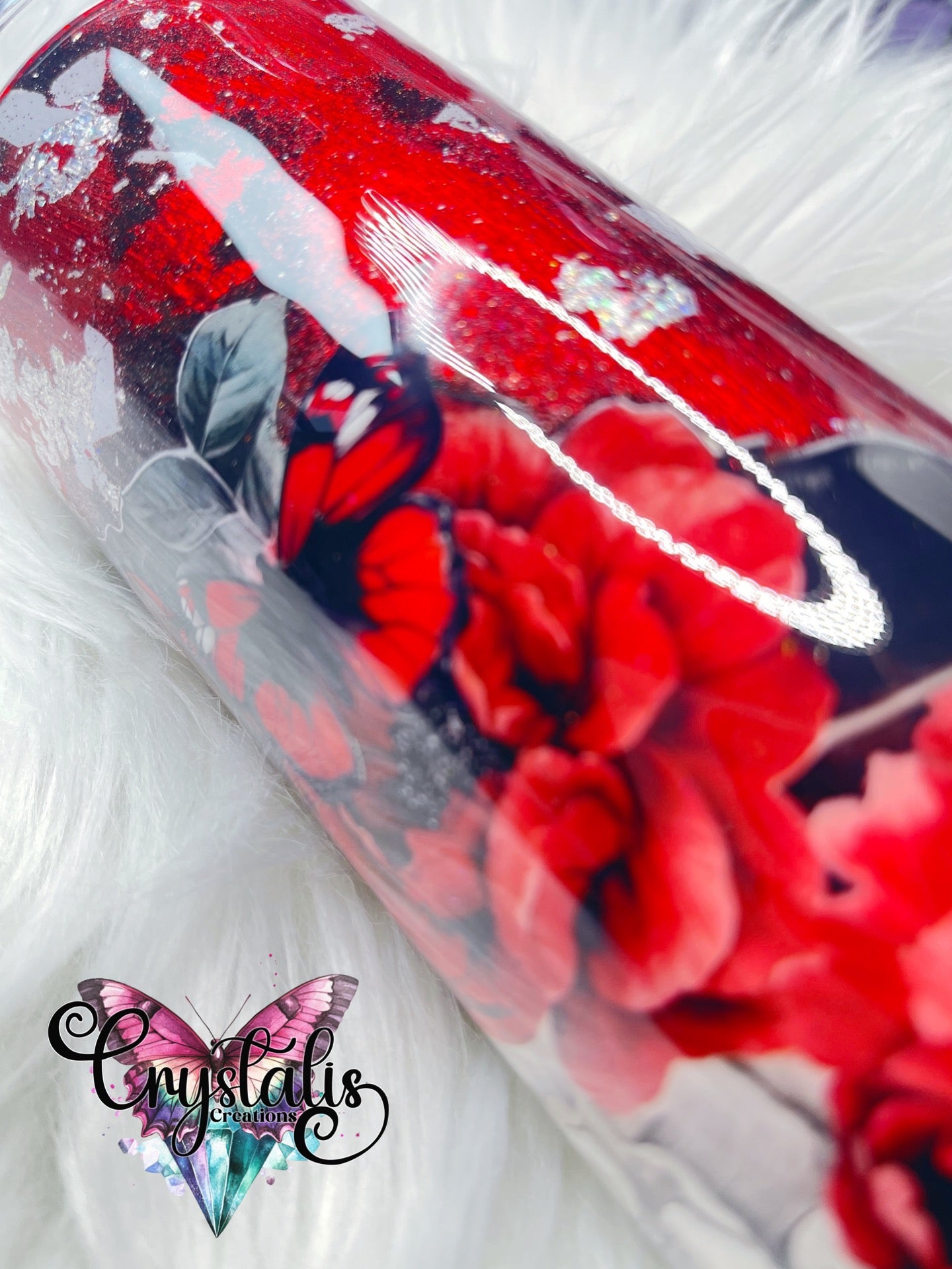 Red Flower - 24oz Plump w/Handle