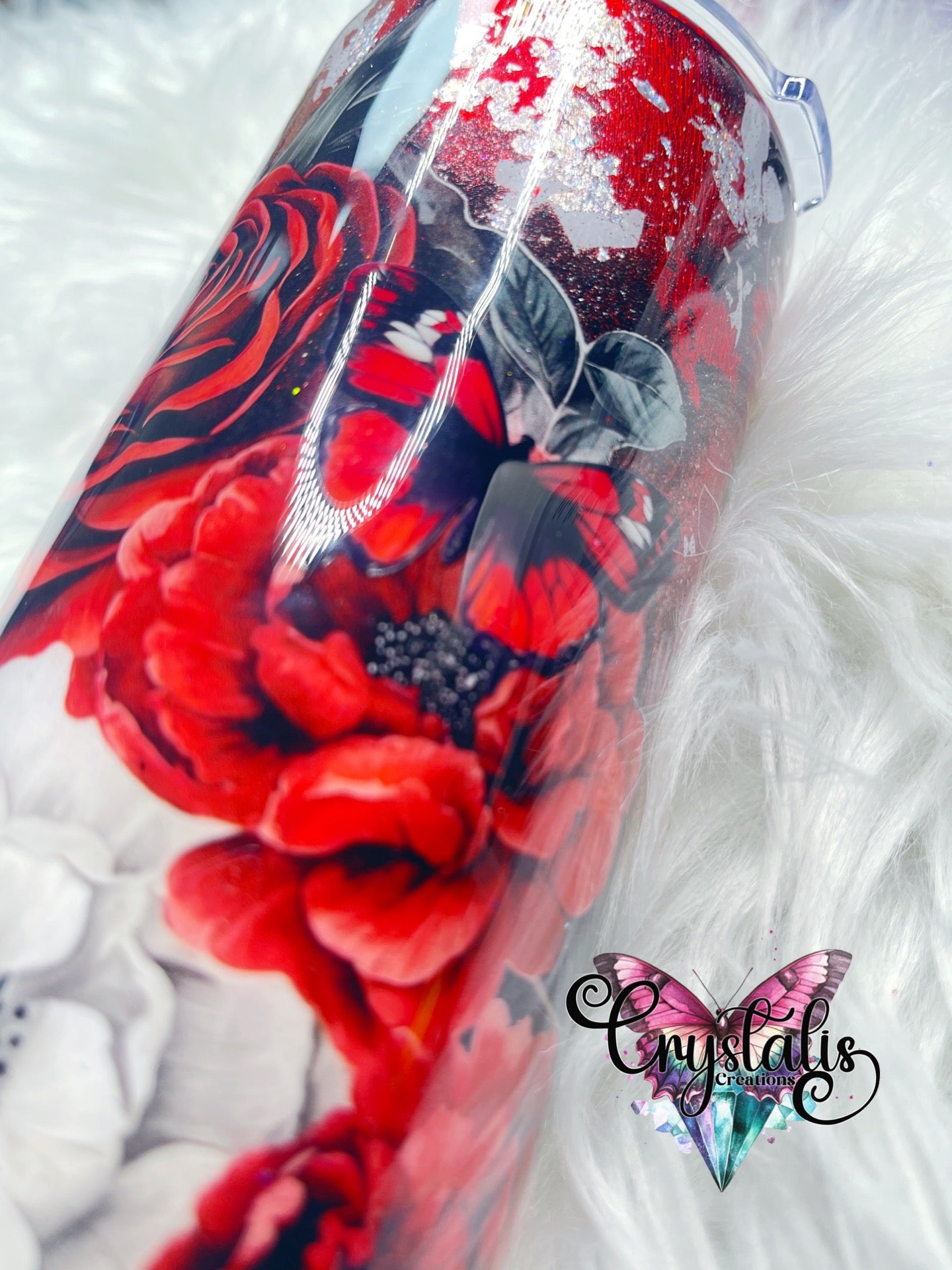 Red Flower - 24oz Plump w/Handle