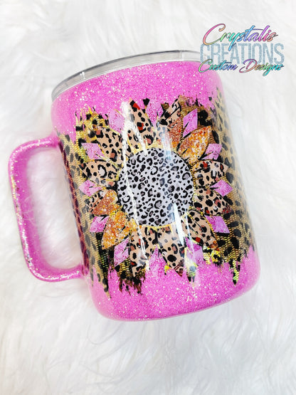 Leopard Sunflower - 10oz Mug