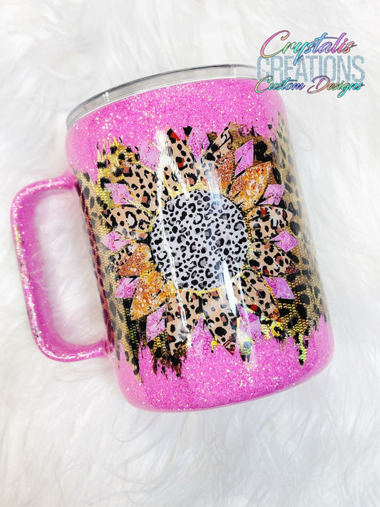 Leopard Sunflower - 10oz Mug