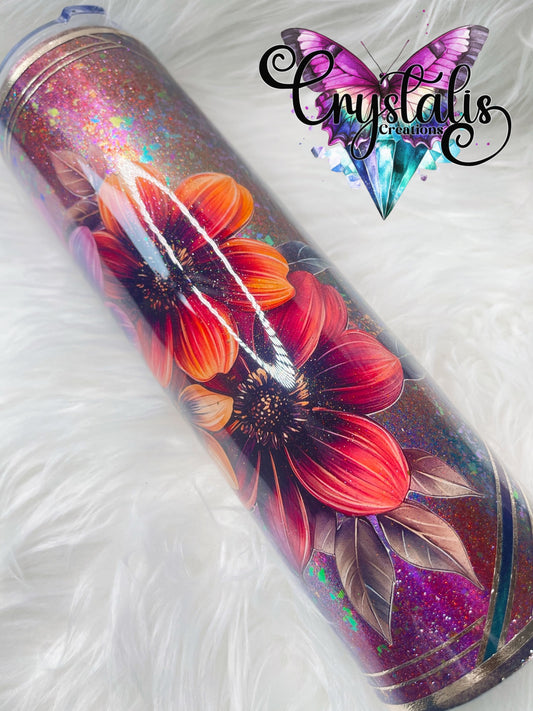 Sunset Floral Tumbler - 32oz Plump
