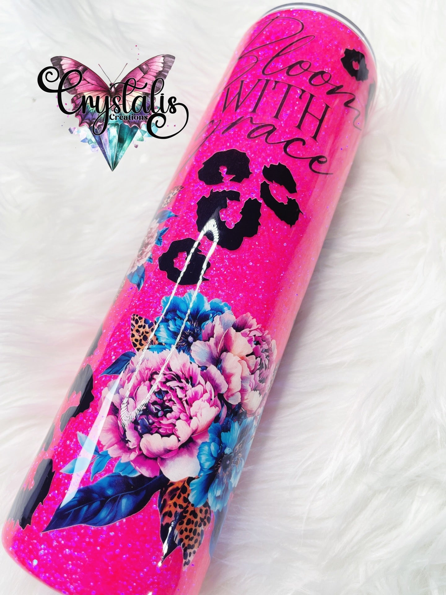 Pink Bloom with Grace Tumbler - 32oz Plump