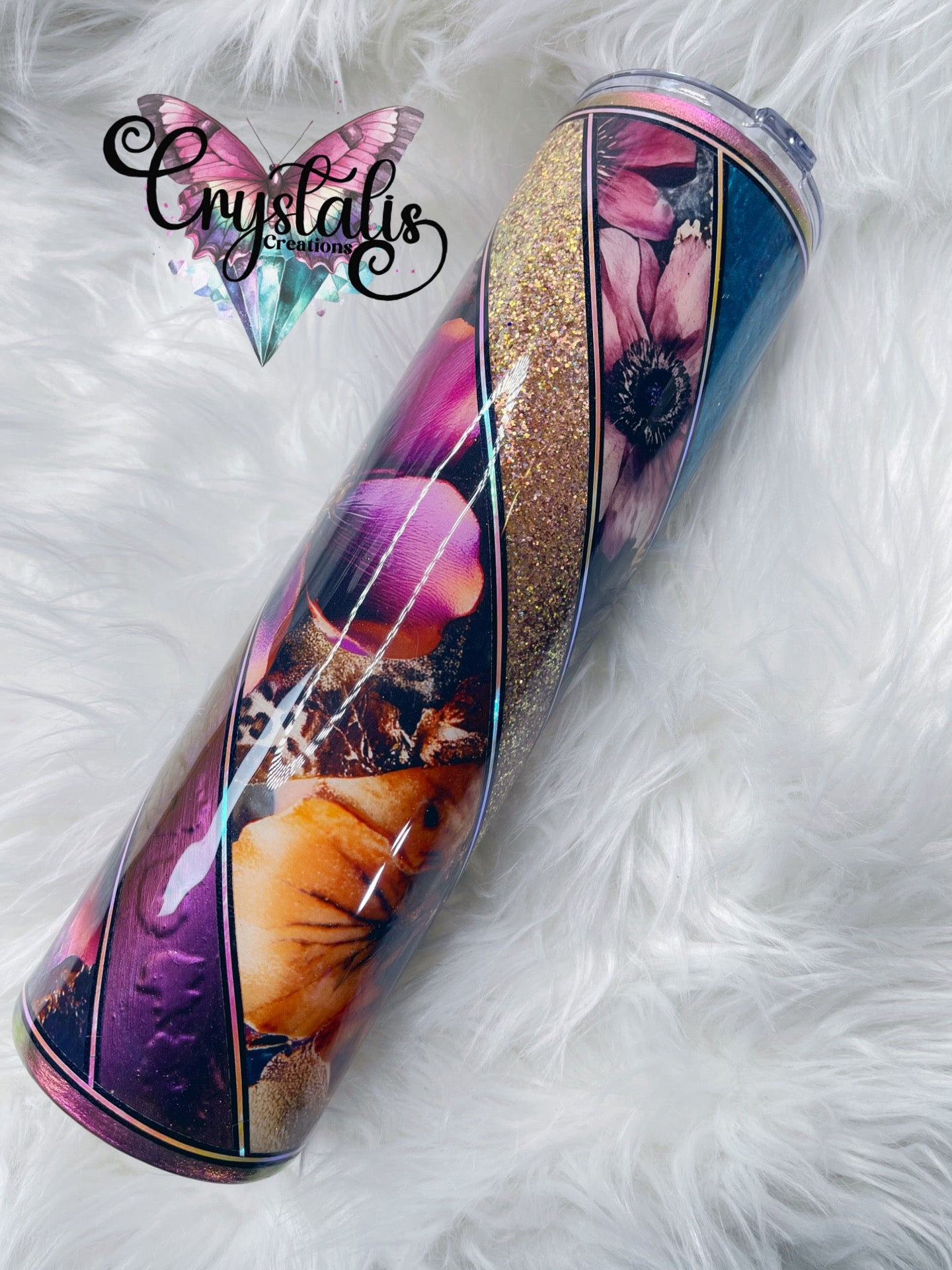 Floral Leopard Tumbler - 32oz Plump
