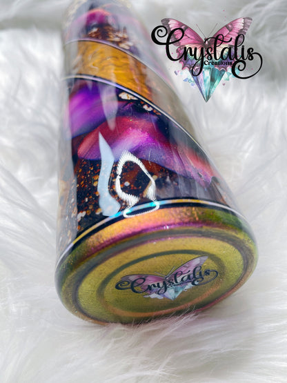 Floral Leopard Tumbler - 32oz Plump