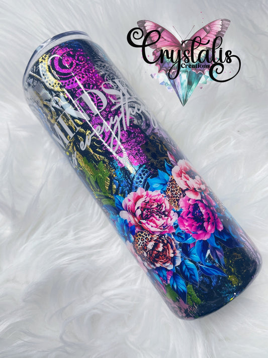 Mindset Over Everything Tumbler - 20oz Skinny