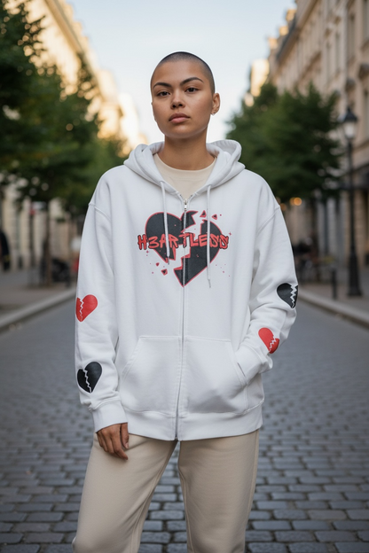 Survive H3artless Cropped Zipped