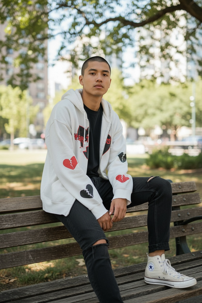 Survive H3artless Cropped Zipped