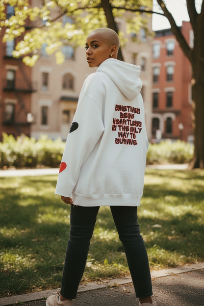 Survive H3artless Cropped Zipped