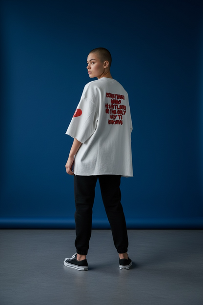 Survive H3artless Cropped Tee