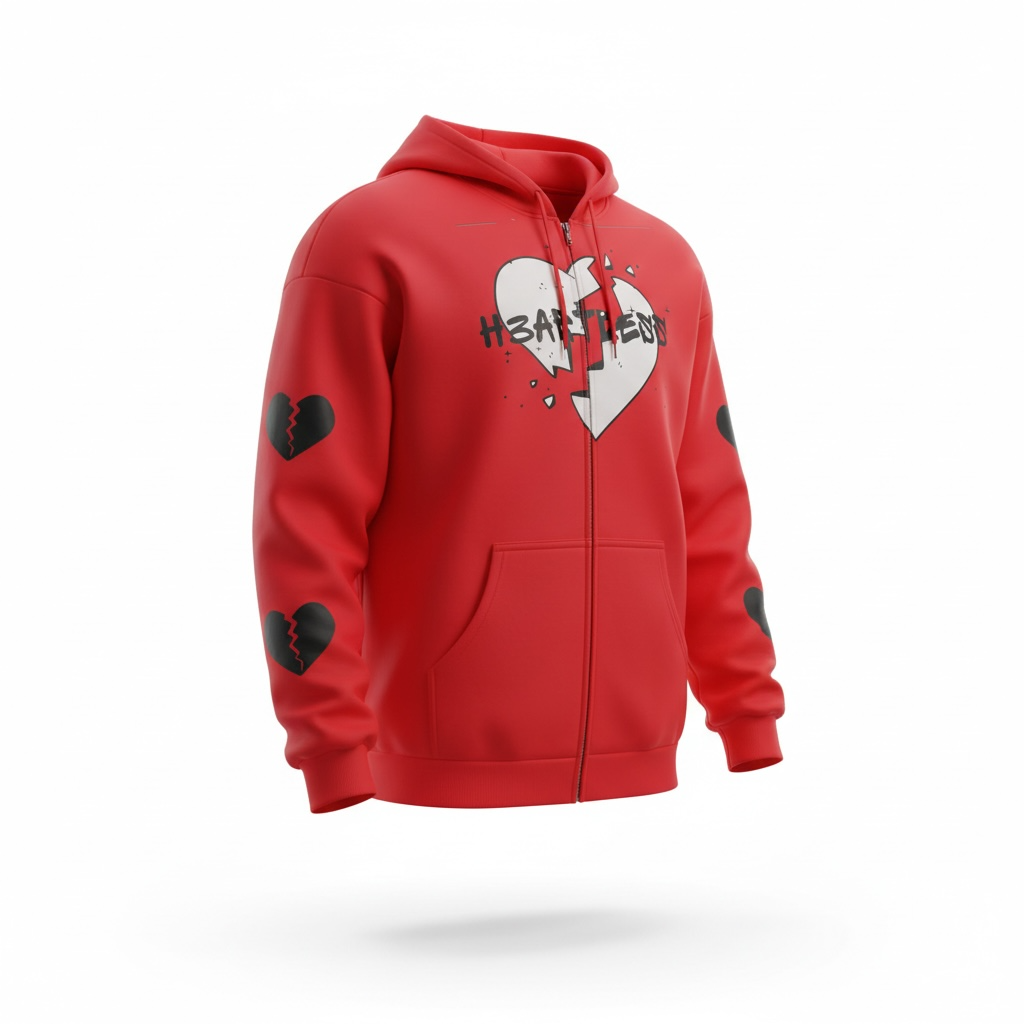 Survive H3artless Cropped Zipped