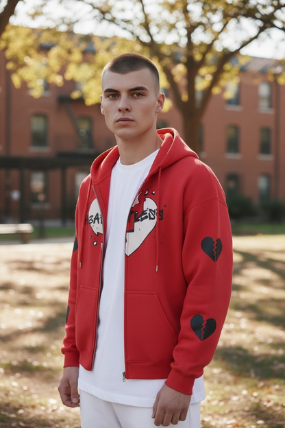 Survive H3artless Cropped Zipped