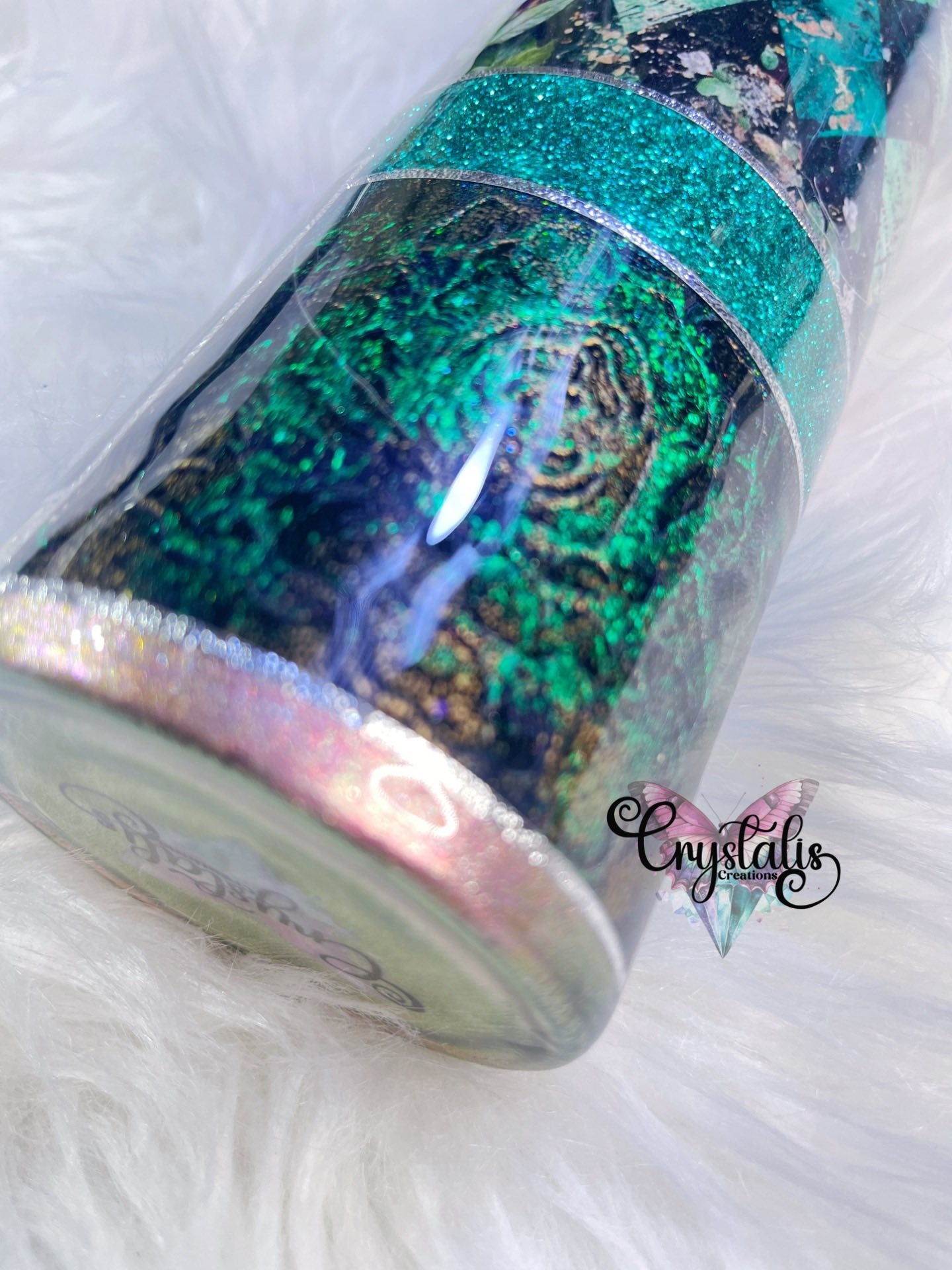 Teal/Pink Chevron Floral Tumbler - 32oz Plump