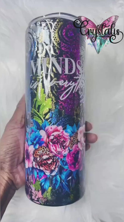 Mindset Over Everything Tumbler - 20oz Skinny