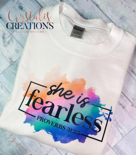 She Is Fearless Crewneck